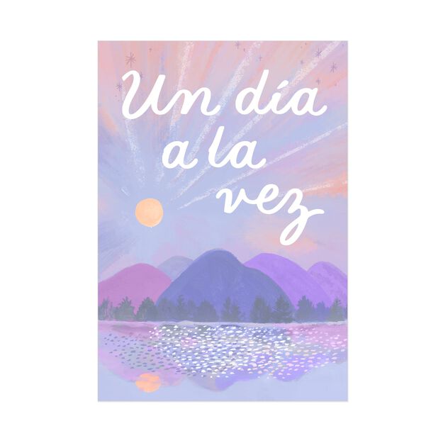 One Day at a Time Spanish Caring Thoughts Card