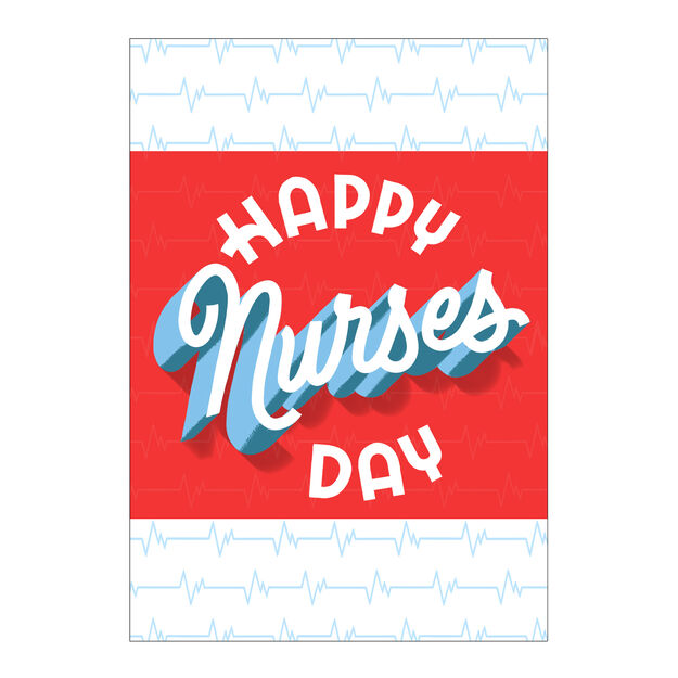Heart Beat Happy Nurses Day Nurse Appreciation Card