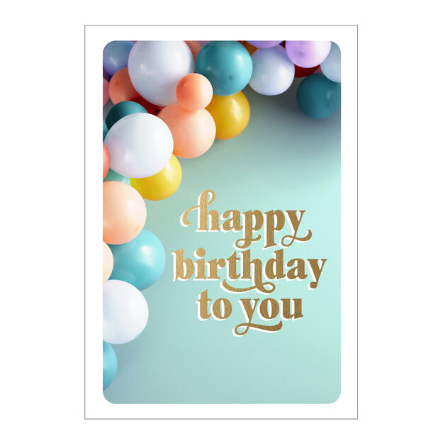 Balloon Arch Birthday Card
