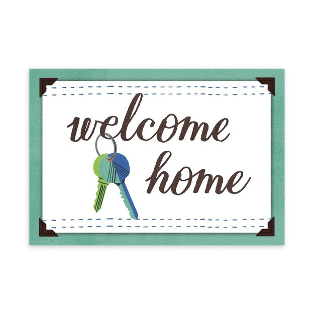 Welcome Home Keys New Home Card