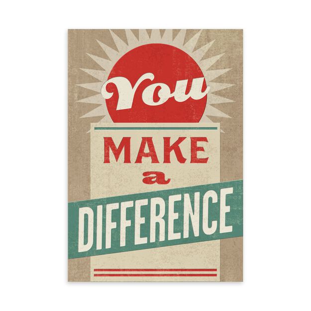 You Make a Difference Employee Appreciation Card