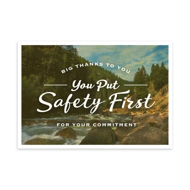 You Put Safety First Safety Appreciation Card